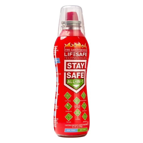 Extintor portátil LifeSafe StaySafe no tóxico 230 g