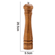 thumbnail image 2 of Molinillo de pimienta de madera, molinillo de pimienta de madera de grosor ajustable, mecanismo de molienda de cerámica, molinillo de sal., 2 of 5