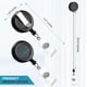 thumbnail image 3 of Porta Credencial Retractil Koorito 2 Pack Clip Negro, 3 of 3