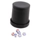 thumbnail image 2 of Topa De Dados Portátil De Dados Forrada Copa De Dados Para El Juego De Mesa Juego Familiar KTV Gloss Black, 2 of 5