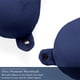 thumbnail image 5 of Almohada de viaje Brookstone de espuma viscoelástica azul, 5 of 7