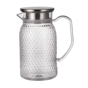 Magideal - Jarra Fría, Jarra Fría Y Caliente, Nevera, Café Y Tapa, Anticaída Para El Hogar, Pc, Jarra De Agua De Té Helado, Jarra De Agua De Jugo Resistente Al Tapa De Acero Plata