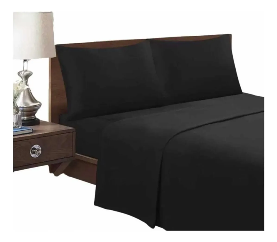 Genérico - Juego Sabana Poliéster 2 Plazas 4 Piezas