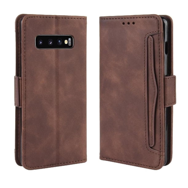 Funda Tipo Billetera FOXDOCK para Samsung Galaxy S10 – Tapa Flip con Tarjetero
