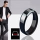 thumbnail image 3 of Anillo Titanio Rojo Juvenil Acero Quirurgico Inoxidable Hombre Dama/ talla 5, 3 of 6