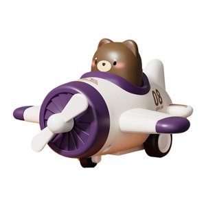 Bothyi - Juguete De Fricción Avión Bebé Juguete Avión Juguete Para 1 2 3 Años Niños Niños Niñas Blanco