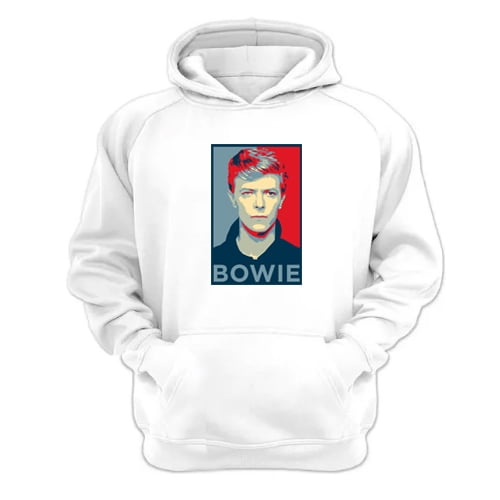 Polerón Canguro Bowie Blanco Talla S Unisex