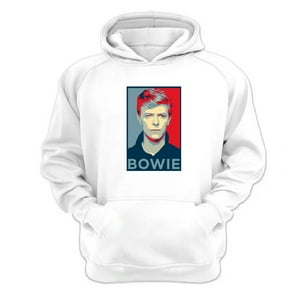 Genérico - Polerón Canguro Bowie Blanco Talla L Unisex