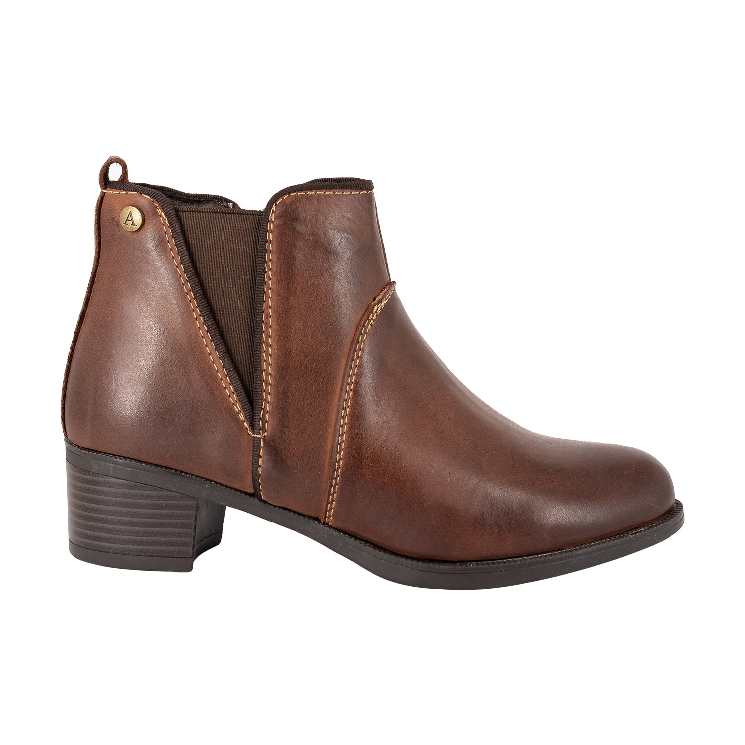 Botin De Cuero Lady Café Alquimia