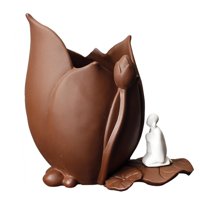 Bothyi - Macetas Para Flores, Tarro De Arena Morada Para Maceta Verde Hidropónica, Decoración Para El Hogar, Monje Blanco Rojo