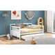 thumbnail image 2 of Full Size Daybed Wood Bed with Twin Size Trundle,White, 2 of 3