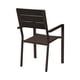 thumbnail image 2 of Silla Terraza Con Brazos Polywood Impermeable Cafe Tamaño Único, 2 of 4