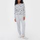 thumbnail image 4 of Pijama Mujer Aplicación Gris Corona, 4 of 5
