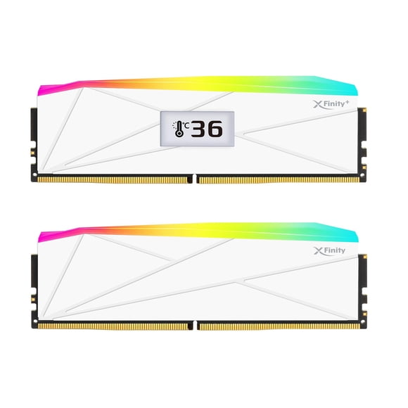 Kit de memoria V-COLOR DDR5 32 GB 8000 MHz CL40 RGB blanco