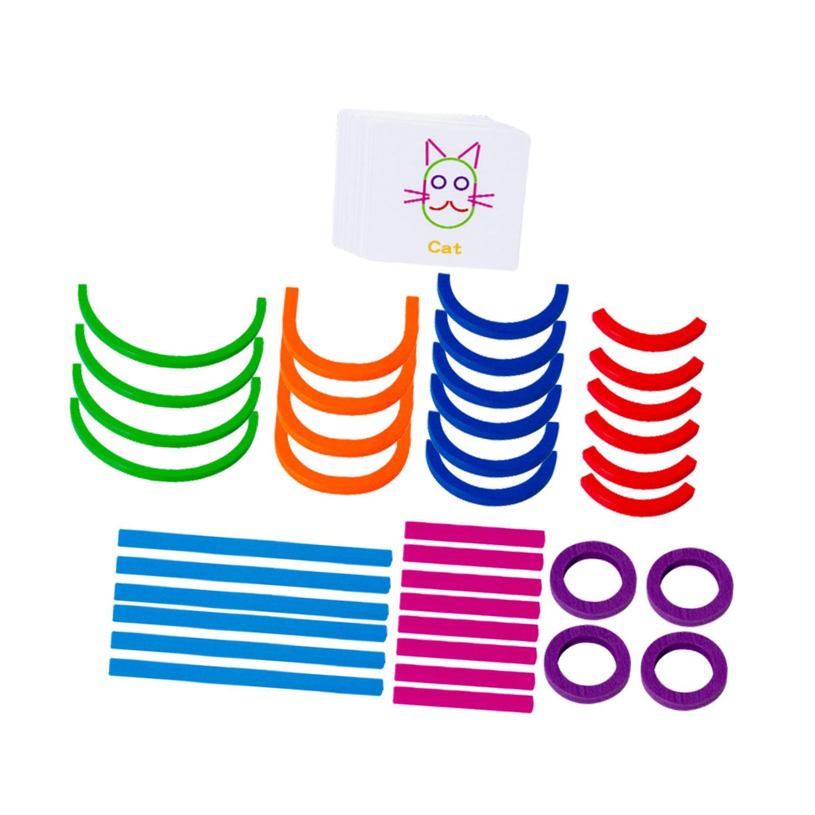 Bothyi - Rompecabezas Creativo De Palitos Y Anillos Para Niños Y Niñas En Edad Preescolar