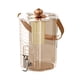 thumbnail image 3 of Dispensador de Bebidas Jarra de Agua Fría Recipiente para Bebidas con Infusor de Té Y Asa Portátil Material PET Pp Adecuado para Cocina Hogar Oficina Oro rosa, 3 of 5