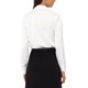 thumbnail image 3 of INSPIRE CHIC Camisa Leotardo Abotonada para Mujer de Satén Manga Larga con Solapa en Punta para Trabajo de Negocios L Blanco, 3 of 6