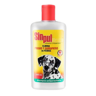 Shampoo Para Perro Antiparasitario Botella 300 Ml Sinpul