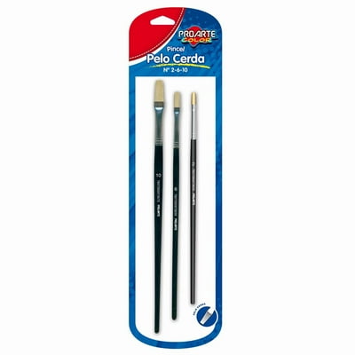 Pincel Pelo Cerda 3 Un N° 2-6-10 1 Un Proarte