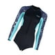 thumbnail image 2 of Traje De Neopreno Corto Para Mujer Traje De Baño De Playa Con Cremallera Frontal Resistente Al Agua Azul XS, 2 of 3
