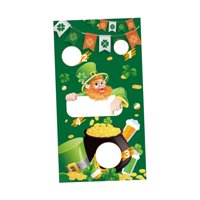 Ioensy - Party Toss Game Flag Festival Game Banner Reutilizable Para Backyard Garden Party Green Hat
