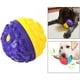 thumbnail image 4 of Squeaky Dog Ball Juguetes Para Masticadores Agresivos Goma Chew Ball Amarillo Púrpura, 4 of 7