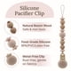 thumbnail image 5 of Pinza de silicona para chupetes Mila & Lulu, diseño sin metal, color beige, 5 of 9