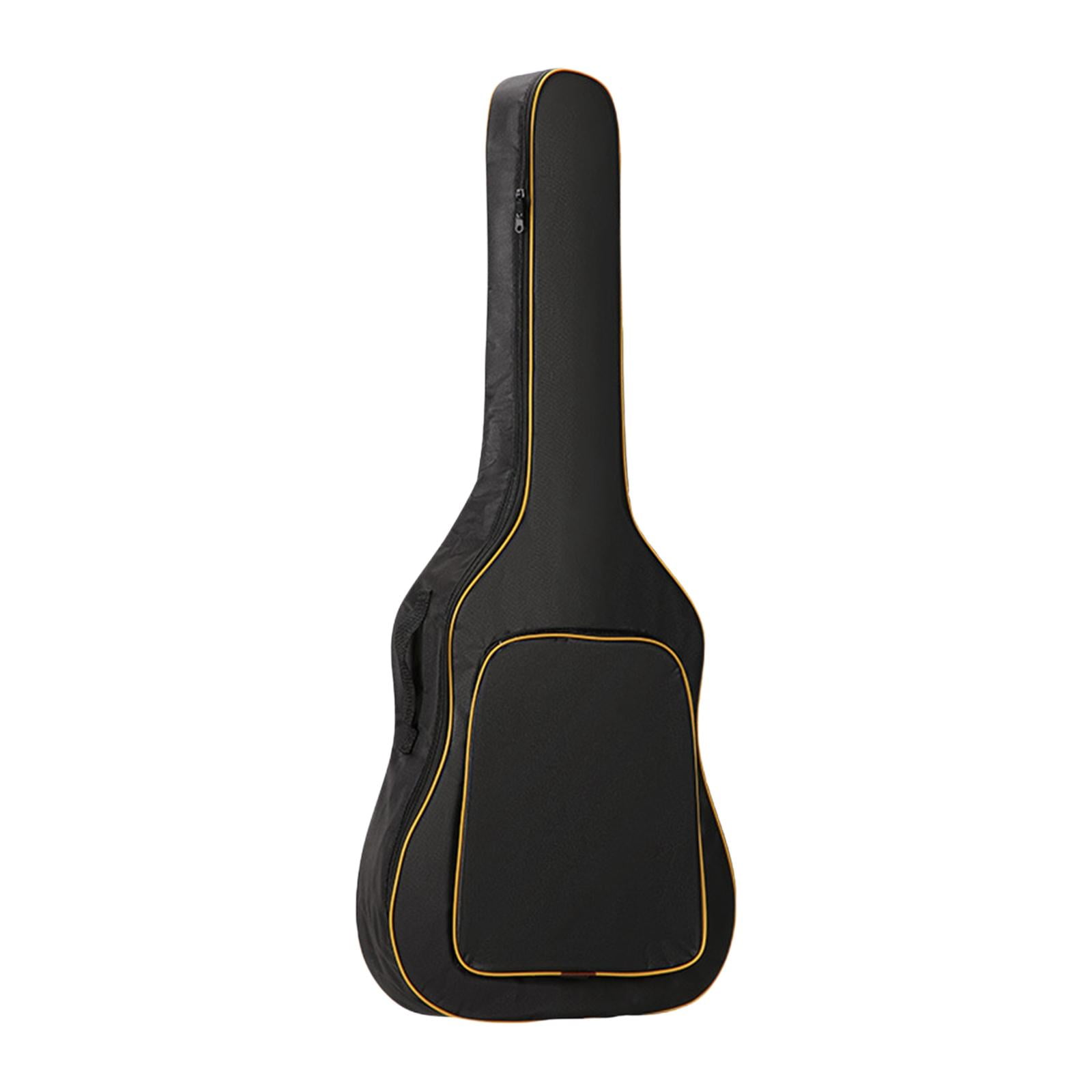 Magideal - Bolsa Para Guitarra, Mochila Acolchada, Correa De Hombro Ajustable Portátil Con Bolsillos Frontales, Estuche De Transporte Para Guitarra Acústica De 4 Naranja