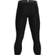 thumbnail image 3 of Leggins Under Armour HeatGear 3/4 para hombre, negros (001) /gris intenso, 3XL, 3 of 4