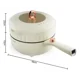thumbnail image 2 of Olla Vaporera Eléctrica Multifuncional 7 Lts Raf R.5401 Color Blanco Frecuencia 50hz, 2 of 4