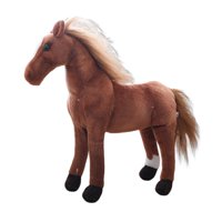 Magideal - Muñeco De Peluche De Caballo Suave Para Niños, Animal Relleno, Decoración De Habitación Abrazable, Muñeco De Juguete De Peluche, Muñeco Caballo De Pie Estilo A