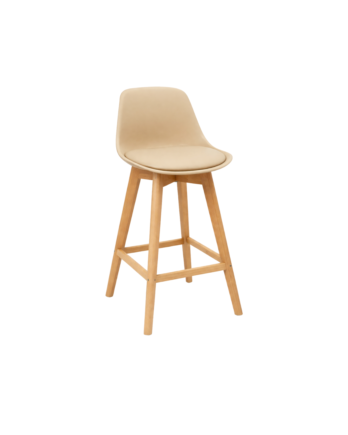 Habita2 Chile - Taburetes O Pisos Terry Base Madera 61 Cm - Beige