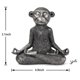 thumbnail image 3 of Figurilla Smadeer de mono plateado‑gris – 13 cm, 3 of 6