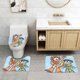 thumbnail image 2 of Transformers BotBots Juego de 3 alfombras de baño de coral fleece: tapete de baño + alfombra de inodoro en forma de U + funda de tapa de inodoro en forma de O, 2 of 6
