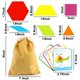 thumbnail image 2 of Pattern Blocks Lovestown 209 unidades de madera con tarjetas para niños, 2 of 7