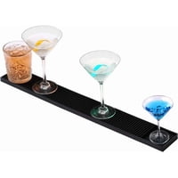 Genérica - Goma Bar Negra 60 X 8 Cm Escurridor Vaso Copas Barmat