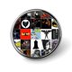 thumbnail image 1 of Batman-Theme Round Button Badge: Premium Metal Construction, Ideal for High-End Events 2.8 cm, 1 of 6