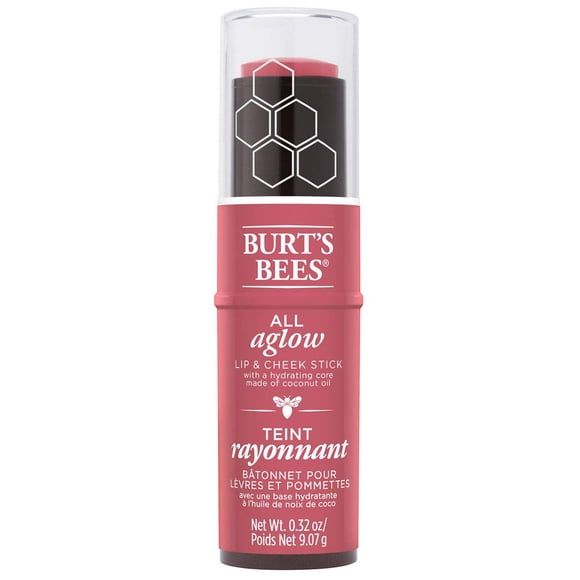 Barra para labios y mejillas Burt's Bees All Aglow Peony Pool, 9 ml