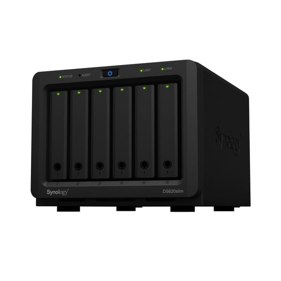 NAS Synology DS620slim de 6 bahías para discos de 2.5" sin discos