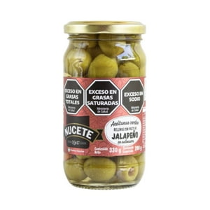 Aceituna Nucete Verde Rellena Jalapeño 200 Gr