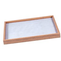 Ioensy - Bandejas De Joyería Bandeja De Cajón De Joyería De Terciopelo Estuche De Almacenamiento De Joyería Para Collar Bandeja De Cientos De Anillos