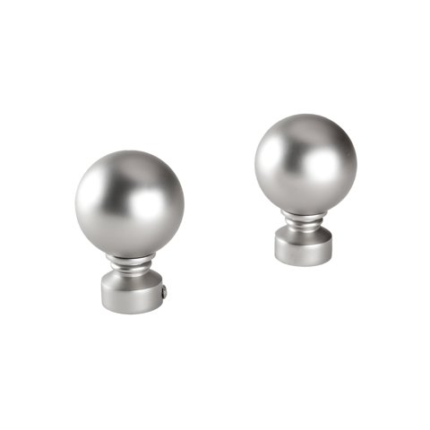 Metalhsa - Pack 2 Unidades Terminal Bola Acero Satín 28 Mm