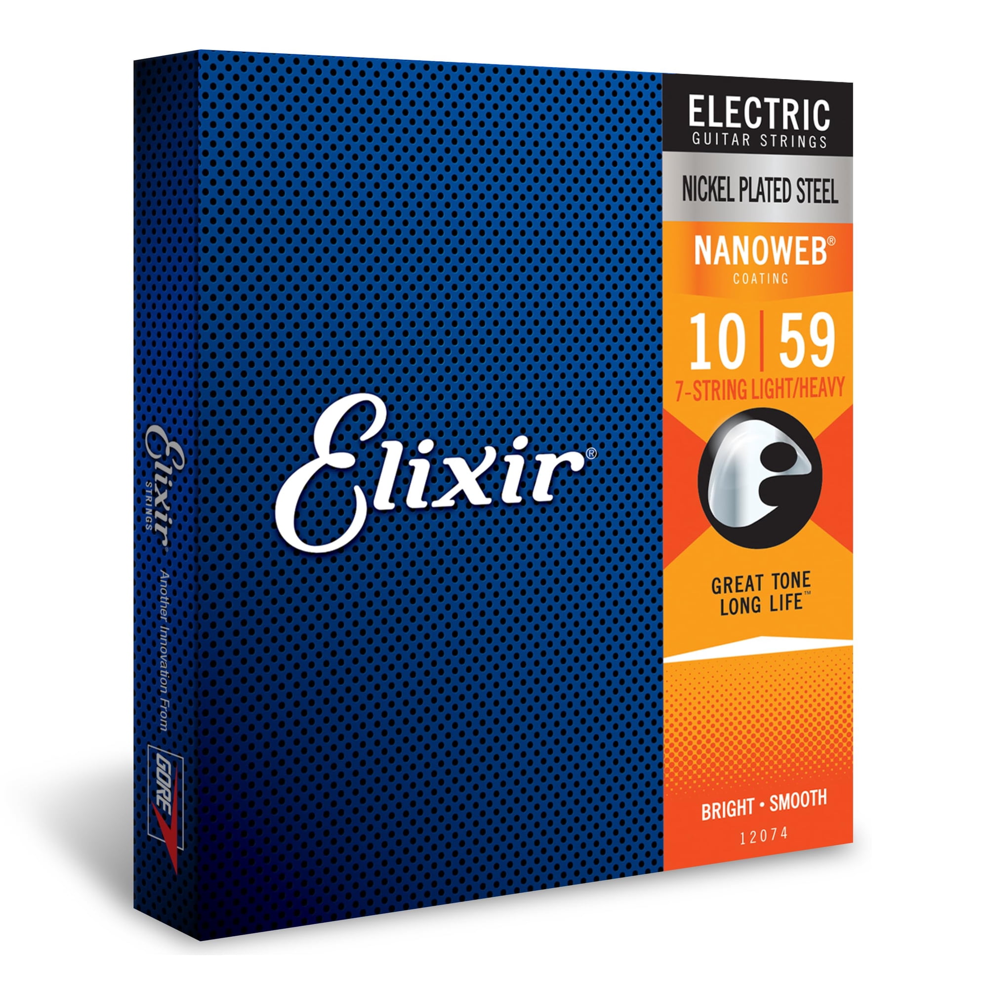 Cuerdas Para Guitarra Eléctrica Elixir Nanoweb De 7 Cuerdas Light/heavy