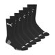 thumbnail image 1 of Pack de 6 calcetines redondos PUMA para hombre, color blanco y negro, tallas 10-13, 1 of 4