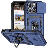 Estuche Gangxun Para Iphone 16 Pro Max, Soporte Giratorio 360°, Estilo Mecánico Y Magnético