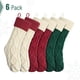 thumbnail image 3 of Medias navideñas Mr. Pen de 18 pulgadas, 6 unidades, color rojo, crema y verde, 3 of 9
