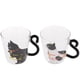 thumbnail image 5 of Tazas De Café De Cristal Con Dise?o De Gato Artístico De 2 Estilos, 5 of 5