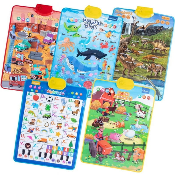 Funny Dinosaur Themed Early Education Supplies, Electronic Interactive Wall Charts, Pre-school Early Education Toys, And Talking Poster Toys. Birthday Gifts For Boys And Girls Aged 3-6