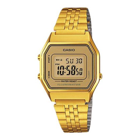 Reloj Digital Dorado Casio La-680Wga-9