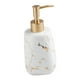 thumbnail image 1 of Dispensador De Jabón Reutilizable Con Capacidad Para 350 Ml De Bomba De Mano Líquida Botella Marmoleada Blanca, 1 of 5